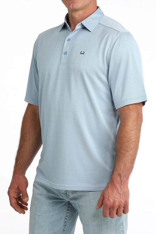 Light Blue Patterned
Quarter Button
