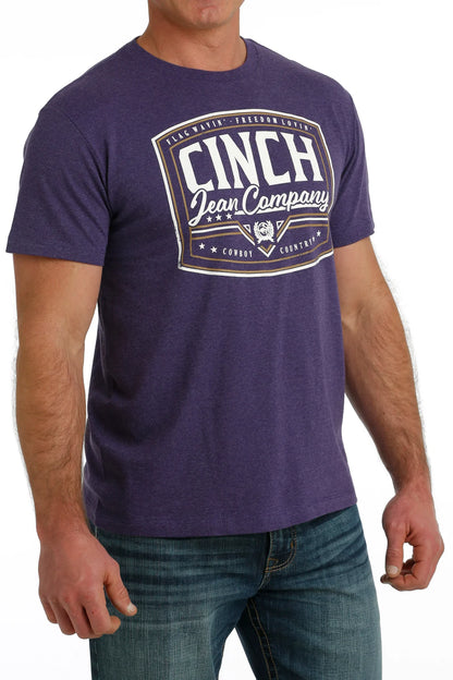 Men's Short Sleeve Purple Shirt - STYLE MTT1690614