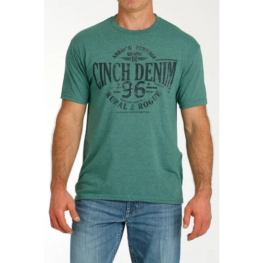 Men's CINCH Green Tee Rural Rogue - MTT1690620