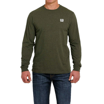 Men's Logo Olive Green Jersey T-Shirt - MTT1721005