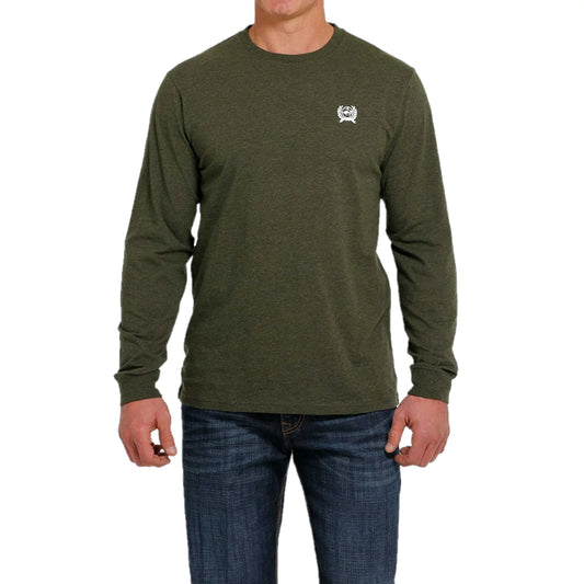 Men's Logo Olive Green Jersey T-Shirt - MTT1721005