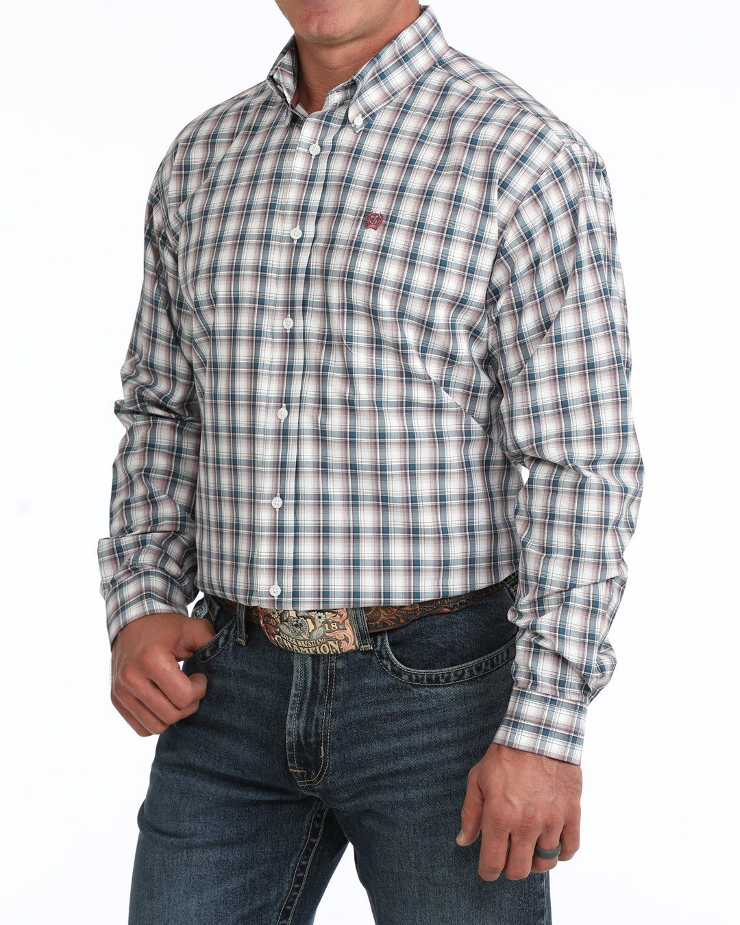 Men’s Cinch Classic Fit Button-Down Western Shirt - MTW1106171