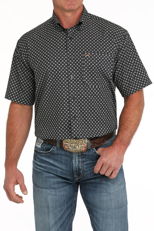 MENS S/S PRINT ARENAFLEX - NAVY