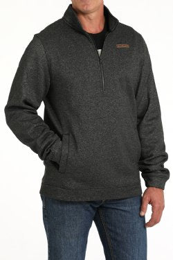 Men's Match Boys 1/2 Zip Pullover - Black - MWK1913001