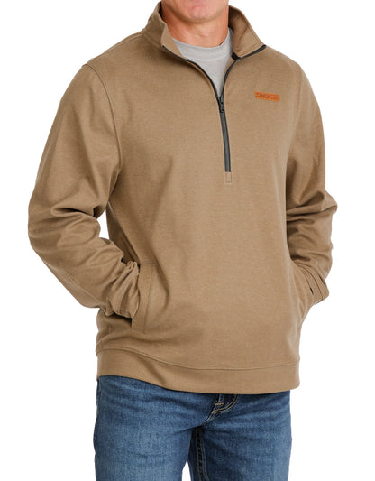 MAN WITH TAN JACKET WITH WHITE BACKGROUND