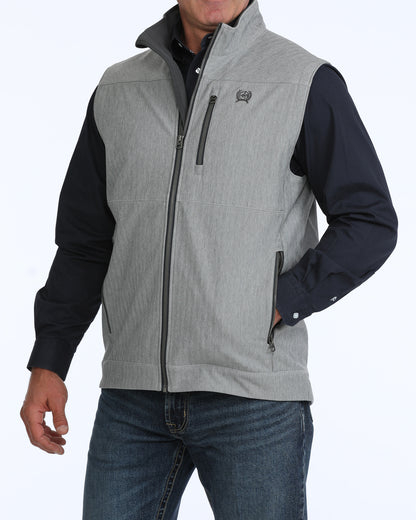 GREY VEST WITH WHITE BACKGROUND