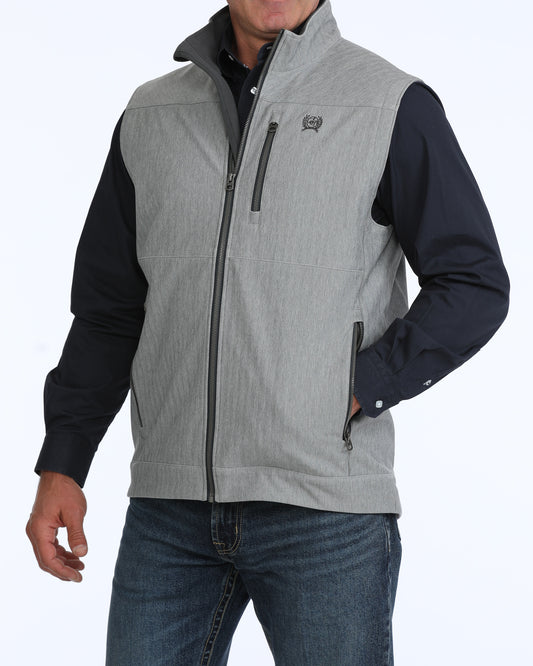 GREY VEST WITH WHITE BACKGROUND