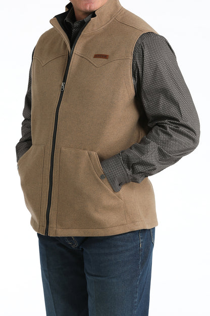 Cinch Men's Khaki Western Full Zip Vest