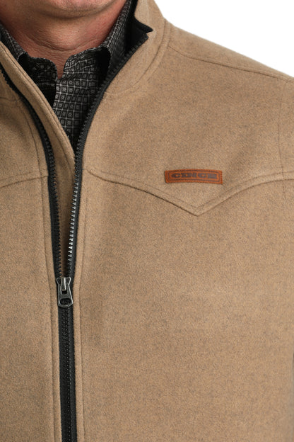 Cinch Men's Khaki Western Full Zip Vest