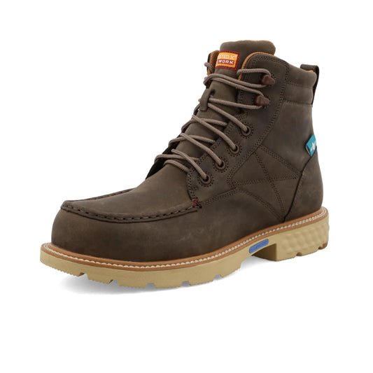 MENS TWISTED X WORKBOOT 6' LACEUP COMPOSITE TOE
