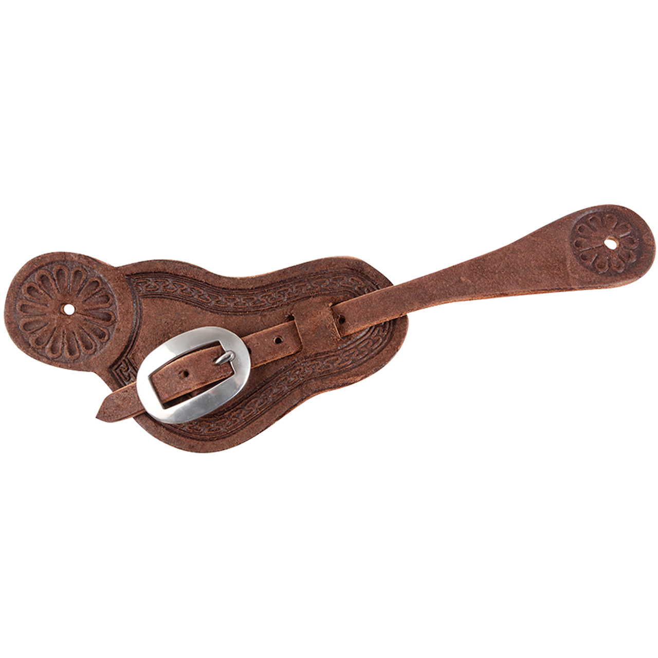 SS BUCKAROO CHOCOLATE SPUR STRAPS