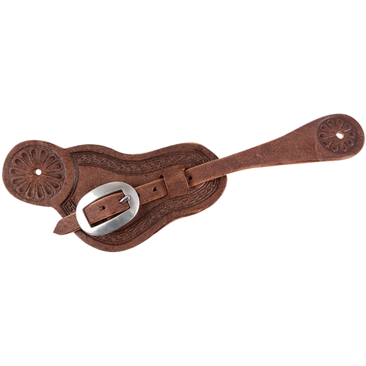 SS BUCKAROO CHOCOLATE SPUR STRAPS
