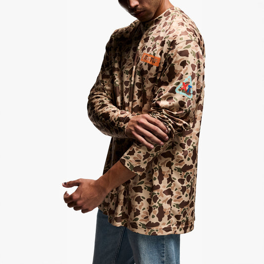 Men's Long Sleeve Shirt BROWN - XALSDCAM