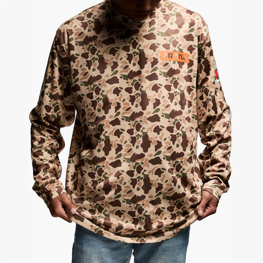 Men's Long Sleeve Shirt BROWN - XALSDCAM