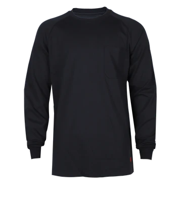 NKE FR LONG SLEEVE T-SHIRT - NAVY