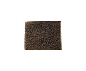 Nocona Bifold Wallet Textured Leather Brown
