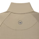 Southern Marsh Southampton Performance Quarter Zip - Stripes - White & Dark Olive