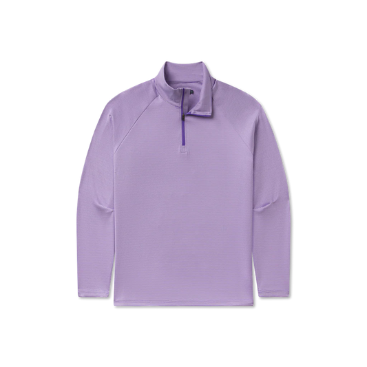 Southern Marsh Men's Southampton Performance Quarter Zip - Stripes Purple