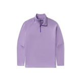 Southern Marsh Southampton Performance Quarter Zip - Stripes - White & Purple