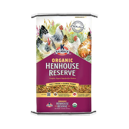 Kalmbach Feeds Organic Henhouse Reserve Soy & Corn Free Chicken Feed, 30-lb bag