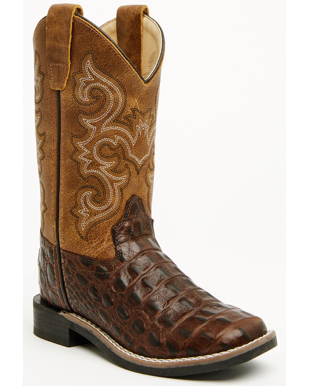 Cody James Boys Dale Crocodile Print Western Boots Old West - BSY1830