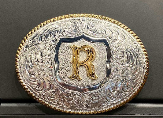 YOUTH INITIAL (R) BELT BUCKLE