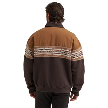 Wrangler Aztec Bomber Jacket - Chocolate Torte - 112381935