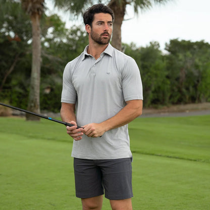 Southern Marsh Biscayne Heather Performance Polo