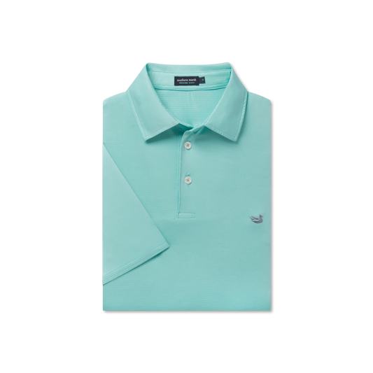 SOUTHERN MARSH Dunmore Performance Polo (Antigua Blue)