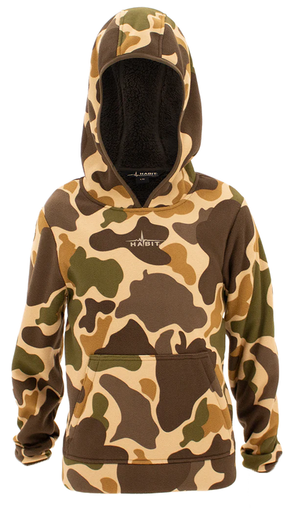 Habit - Bow String Sherpa Hoodie - Youth