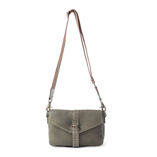 PINE CONE LEATHER IN OLIVE