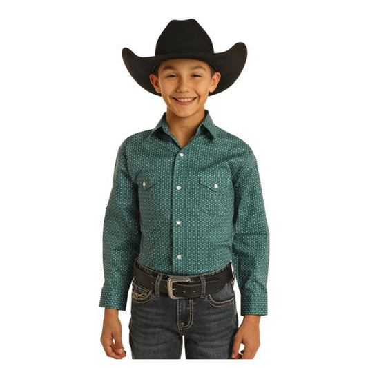 05094 Boys LS 2 Pkt Snap