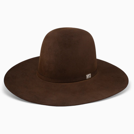Resistol 100X Chocolate 4 1/4 in. Brim Open Crown Felt Hat
