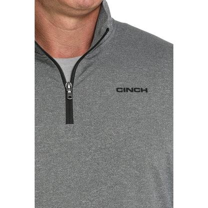 Cinch Men's 1/4 Zip Charcoal Grey Pullover
