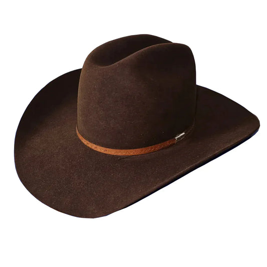 Resistol George Strait Cedar Trial Chocolate 6X 4 1/4" Brim Cowboy Hat
