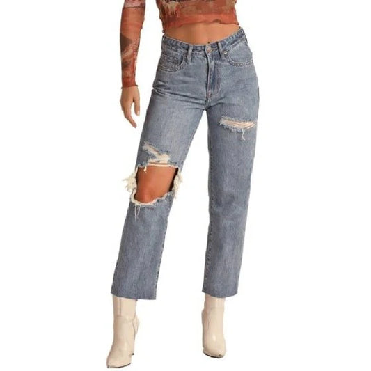 DISTRESSED STRAIGHT CROP - RRWD9HR100