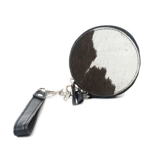 Mesa Halo Hairon Coin Pouch in Black & White