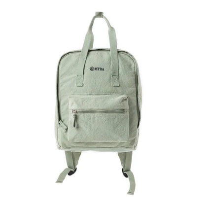 Pioneer Trek Canvas Backpack Bag in Light Green