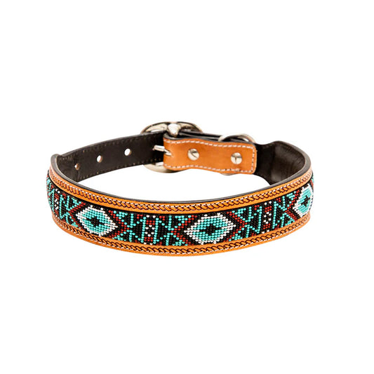 WHIZTER HANDTOOLED BEADED COLLAR