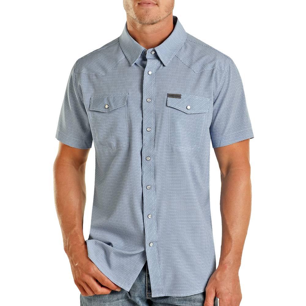 SS 2PKT GEO WOVEN SNAP - TMN3S04289