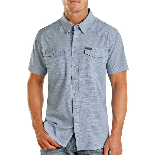 SS 2PKT GEO WOVEN SNAP - TMN3S04289