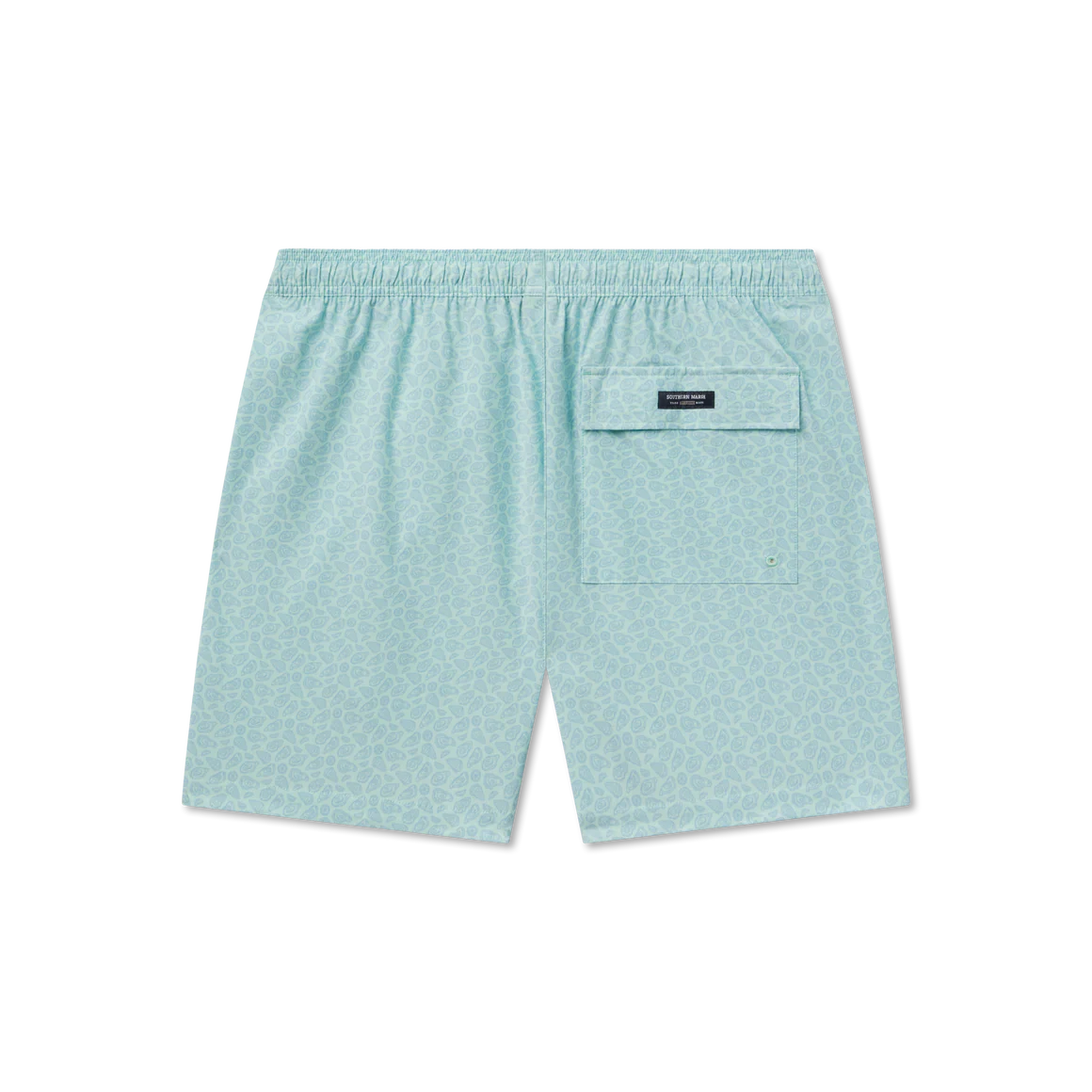 Light blue shorts with a pocket on a white background