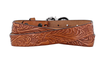 Justin Girl's Spirit Heart Brown Belt - C30244