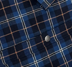 Roper Boys Long Sleeve Snap Plaid Western Shirt Jacket - 03-397