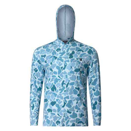 Sportsman Bamboo Hoodie Wave Blue