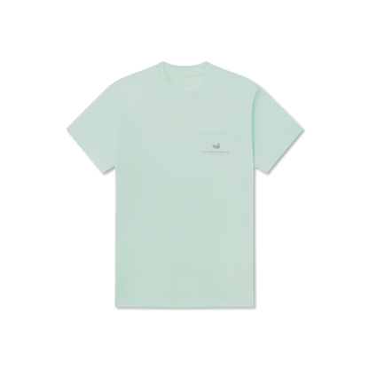 Light green t-shirt on a white background