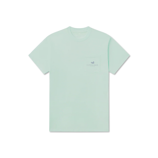Light green t-shirt on a white background