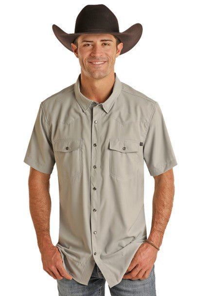 Men's Rock & Roll Cowboy Tek Western Snap Shirt