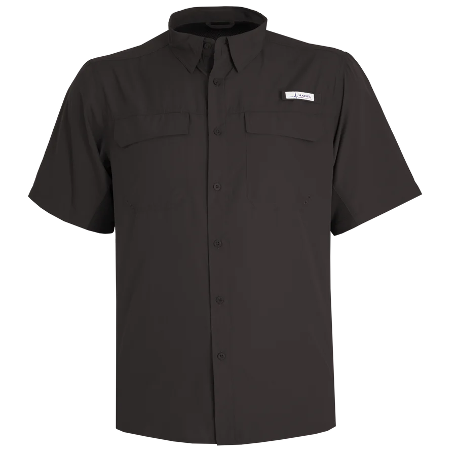 Trappers Cabin River Shirt Short Sleeve-Black