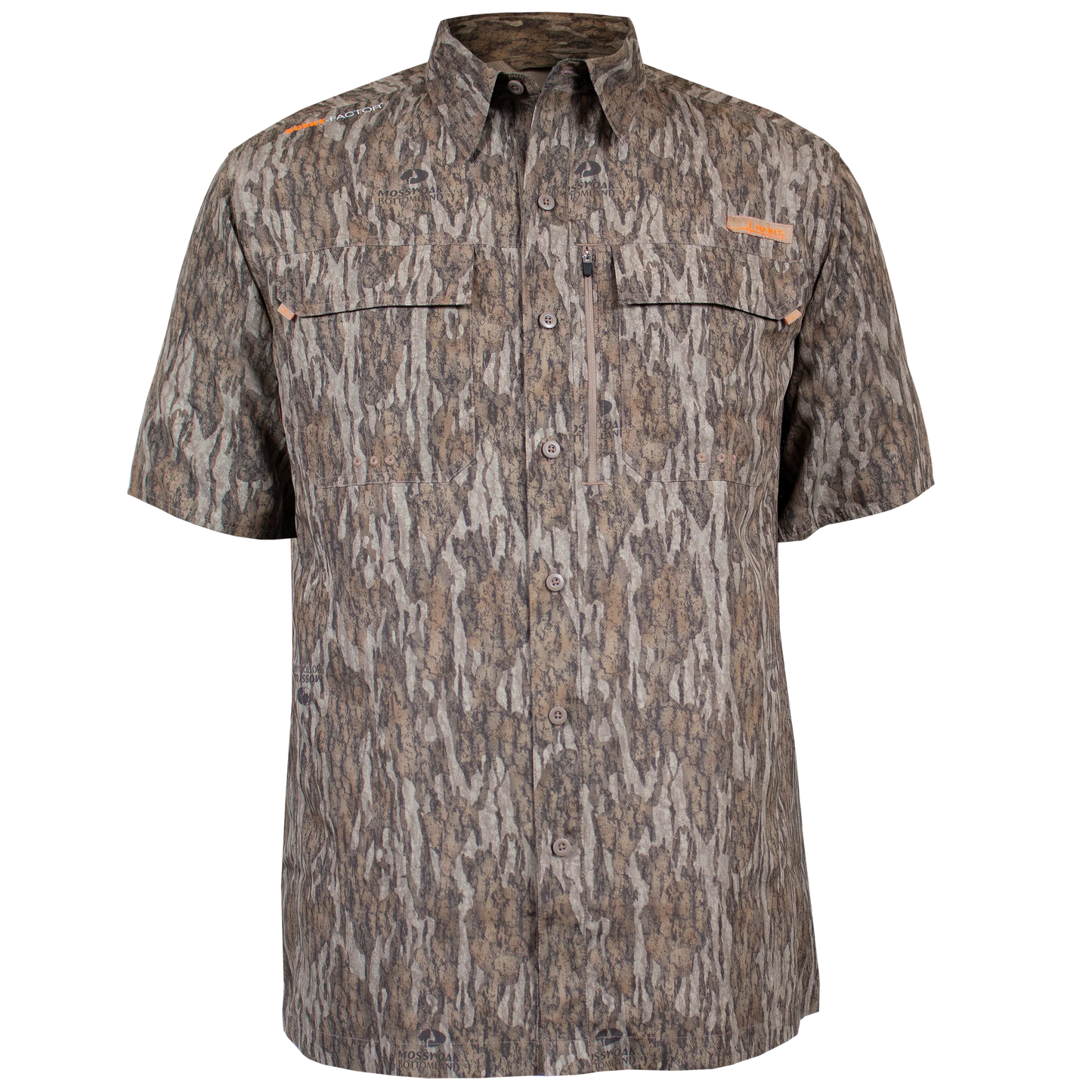 Habit - Men's Hatcher Pass Short Sleeve Camo Guide Shirt - Mossy Oak